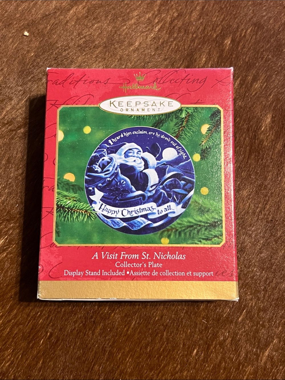 Hallmark: A Visit From St Nicholas - Collector's Plate - With Display Stand